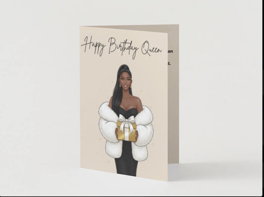 Happy Birthday Queen Card