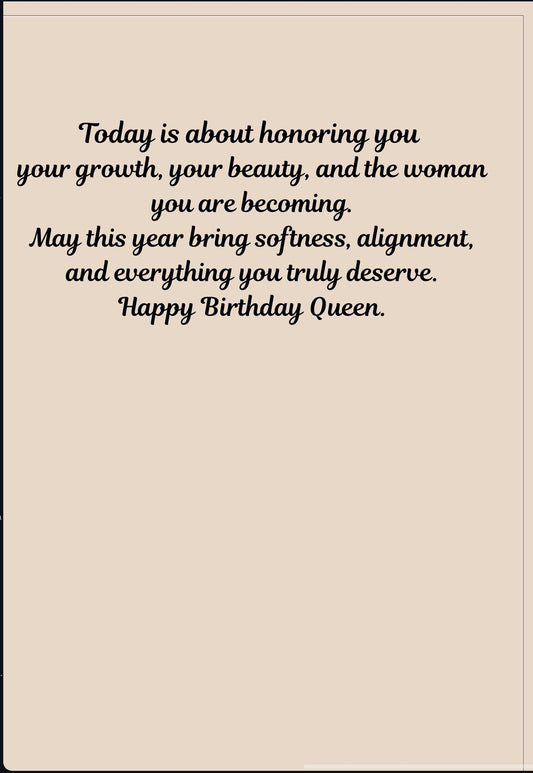 Happy Birthday Queen Card